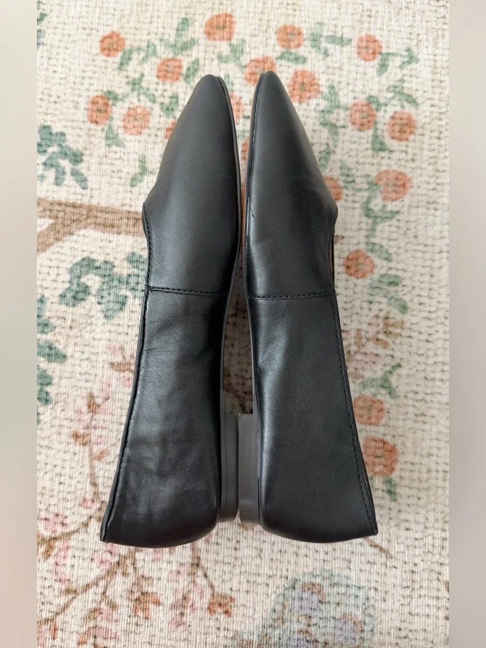 NEW Madewell Mylie Ballet Flats in True Black Leather 8